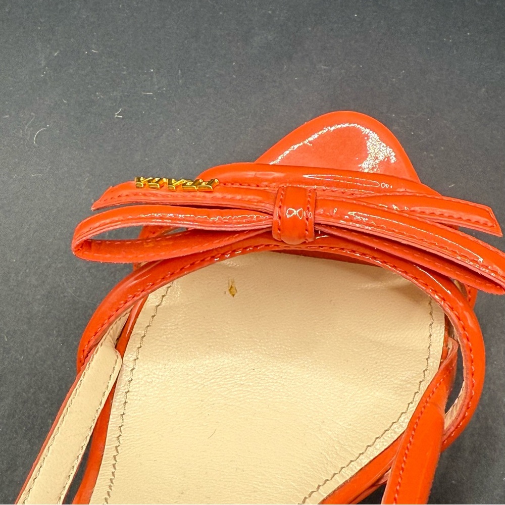 Prada Coral patent leather slingback heels - Picture 5 of 14